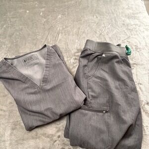 FIGS Technical Collection medium PANTS & large TOP shirt  scrubs uniforms